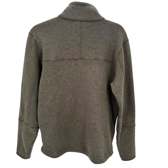 Avalanche Mens Olive Green Zip Pocket & Closure Fleece Jacket Size M - Picture 3 of 13